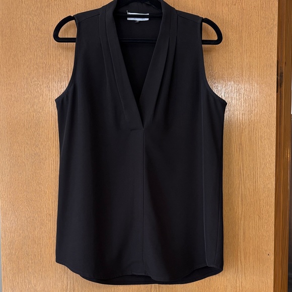 EUC Calvin Klein Black V-Neck Blouse-XS - Picture 1 of 6